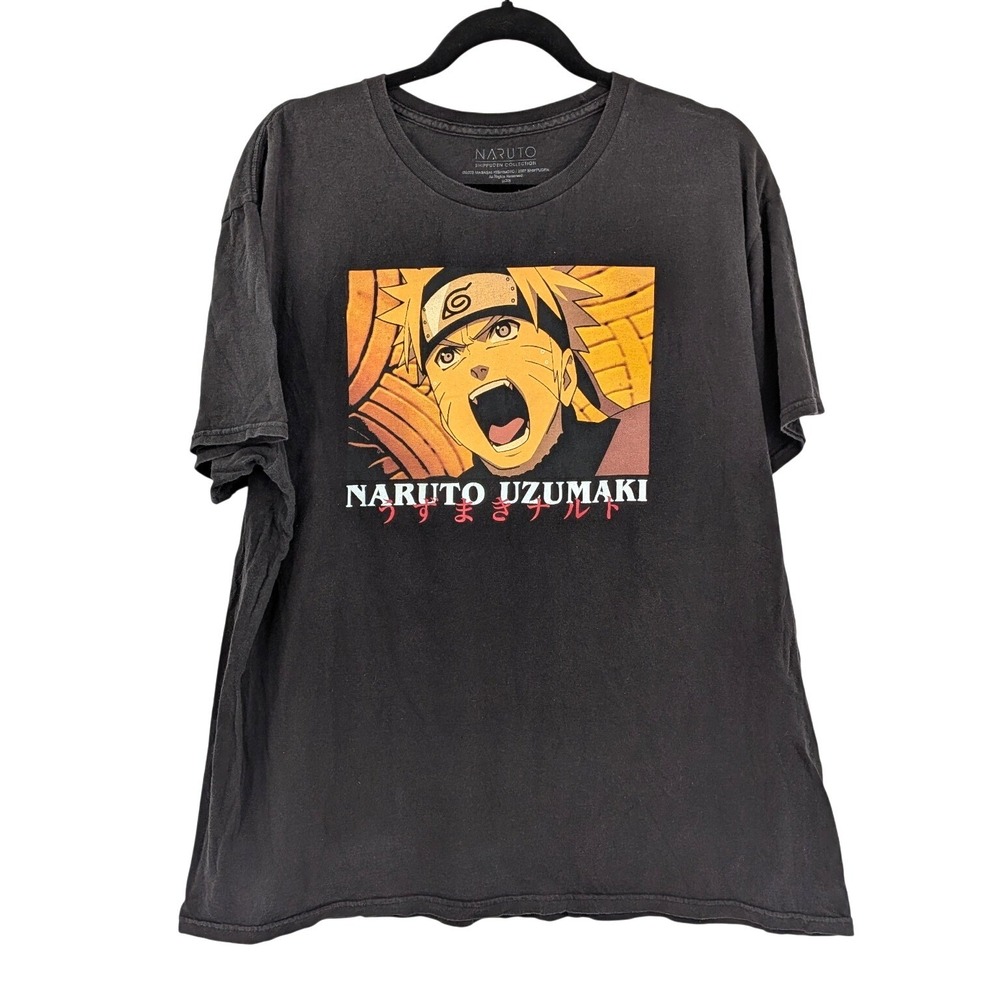 Naruto Shippuden Uzumaki Graphic Tee XL Anime Streetwear‎ Cotton